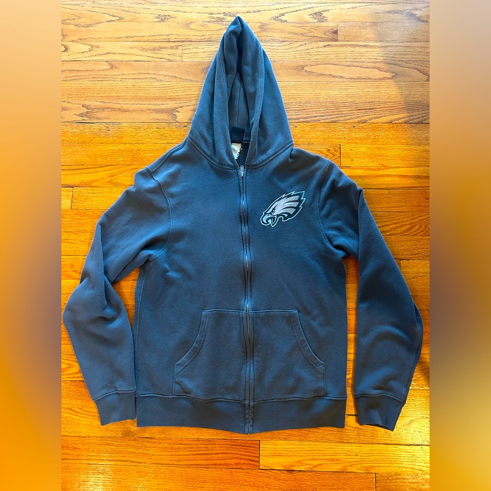 Philadelphia Eagles Zip Up Hoodie. Color Dark Gray. Men’s medium.
